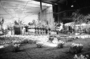 Freiburg: Stadthalle, Blumen- und Gartenausstellung, Eröffnung, Innenraum der Stadthalle
