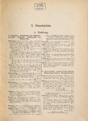 T. O. Weigel's systematische Verzeichnisse der Hauptwerke der deutschen Literatur aus den Jahren 1820 - 1882, 2. Geschichte und Geographie