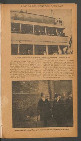 Llegada del general Mansilla
