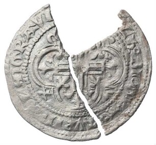 Fundmünze, Meißner Groschen, um 1382 - 1395