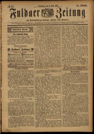 Zweite Ausgabe vom Samstag, den 08. Mai 1897.