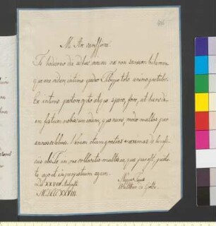 Brief von Goethe, Walther Wolfgang von an Goethe, Johann Wolfgang von