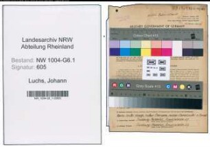 Entnazifizierung Johann Luchs , geb. 22.01.1910 (Vorarbeiter)