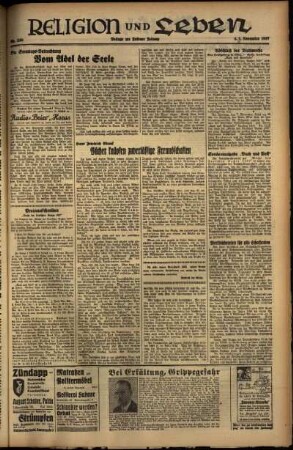 Dritte Ausgabe vom Sonntag, den 07. November 1937.