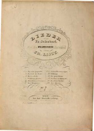 Lieder von Fr. Schubert : für d. Pianoforte übertr., 3. Du bist die Ruh. - Pl.-Nr. 6533. - 11 S.