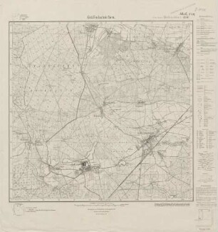 4240 (alte Nr.: 2389) Gräfenhainichen, Meßtischblatt (4cm - Karte)