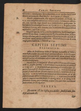Capitis Septimi Argumentum.