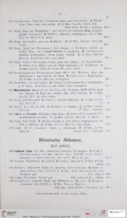 Römische Münzen (Nr. 846 - 989)