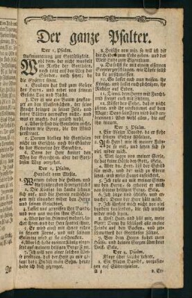 5-17, 1. Psalm. - 28. Psalm.