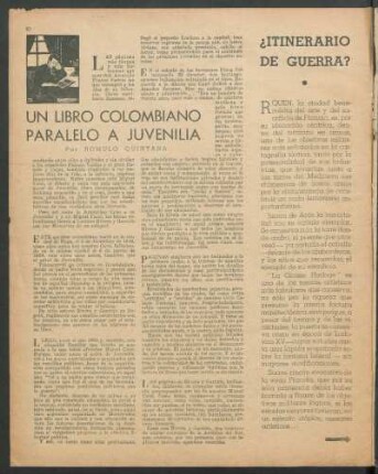 ¿Itinerario de guerra?