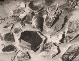Berlin, Schloss Charlottenburg, Altes Schloss, Westflügel, Porzellankabinett, R. 95, Fragmente.