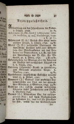 Arzneygelahrtheit.