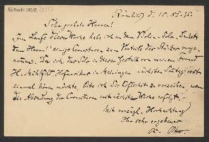 Brief an B. Schott's Söhne : 15.11.1896