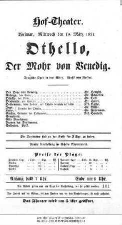 Othello, Der Mohr von Venedig