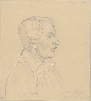 Bildnis Bary, Robert Eduard (1813-1875), Maler