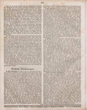 196 Kirchliche Mittheilungen
