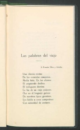Las palabras del viejo