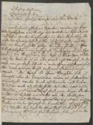 Brief von Jacob Friedrich Wilhelm Demler an Johann Jacob Kohlhaas