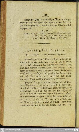 Dreißigstes Kapitel. Verrenkungen an verschiedenen Theilen