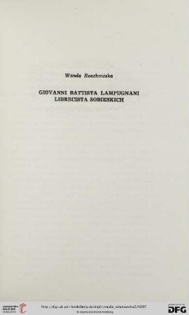 2: Giovanni Battista Lampugnani librecista Sobieskich