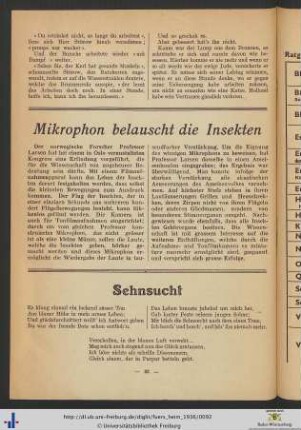 Sehnsucht.