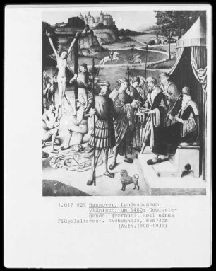 Georgslegende (Teil eines Flügelaltars?)