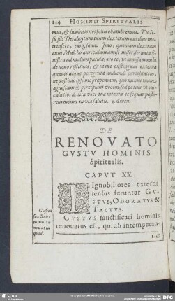 De Renouato Gustu Hominis Spiritualis. Caput XX.