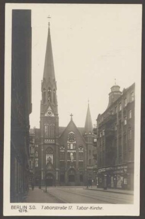 Ansichtskarte Tabor-Kirche, Taborstraße 17 [2/2]
