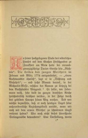 Werther und seine Zeit : Zur Goethe-Literatur