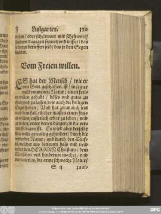 Vom Freien willen.
