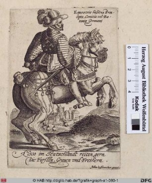 Equestris habitus Principis, Comitis, vel Baronis Germani.