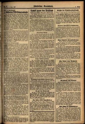 Zweite Ausgabe vom Mittwoch, den 24. März 1937.