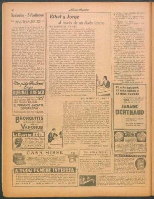 Ethel y Jorge al través de un diario íntimo