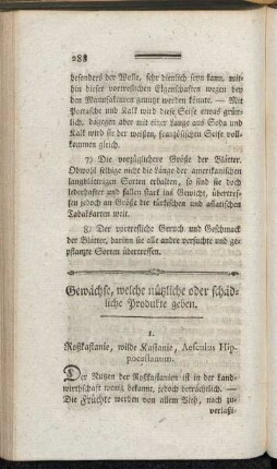 Gewächse, welche nützliche oder schädliche Produkte geben