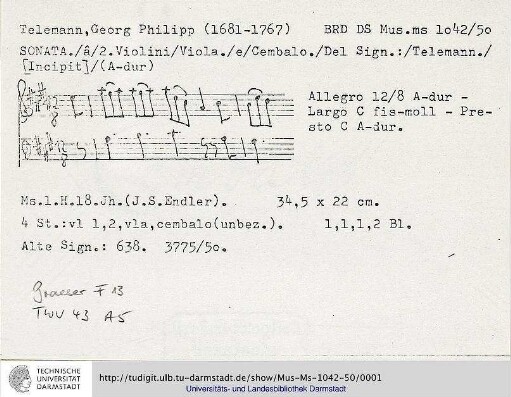 Quartett A-Dur