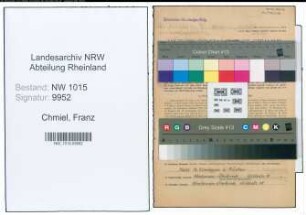 Entnazifizierung Franz Chmiel , geb. 03.12.1911 (Verwaltungsangestellter)