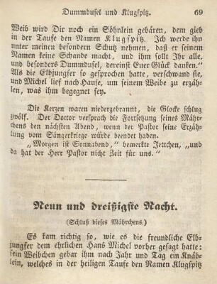Neun und dreißigste Nacht