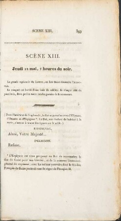 Scene XIII. Jeudi 12 mai, 7 heures du soir