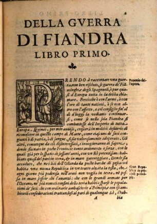 Della guerra di Fiandra : deca .... 1. (1638)