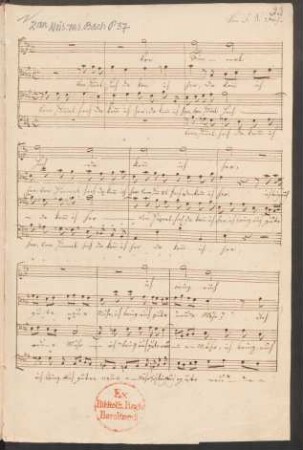 Magnificat. Auszüge; Coro, bc; Es-Dur; BWV 243a; BC E 13