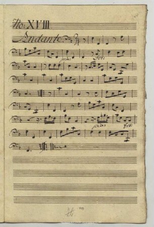 18. Anonymus, Andante, F-Dur