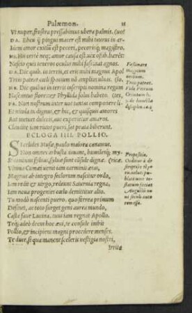 Ecloga IIII. Pollio.