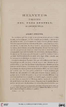 2.Ser. 2.1863/64: Helvetus et ses environs (Ehl, prés Benfeld) au cinquième siècle