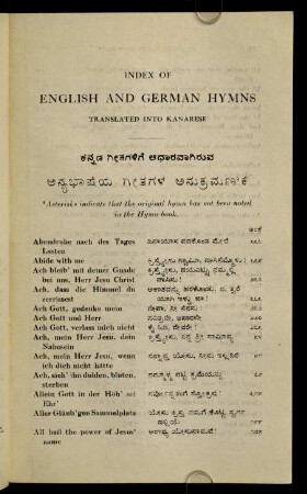 293-305, Index of English and German Hymns