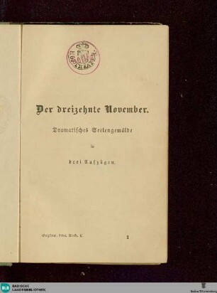 5: Der dreizehnte November. Uriel Acosta