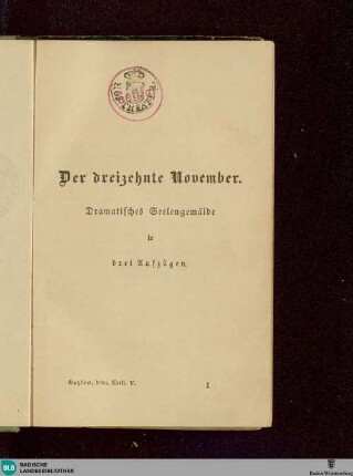 5: Der dreizehnte November. Uriel Acosta
