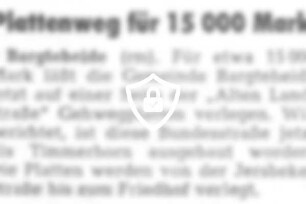 Plattenweg für 15000 [Name maskiert]