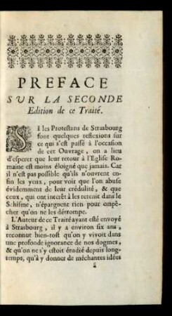 Preface Sur La Seconde Edition de ce Traité.