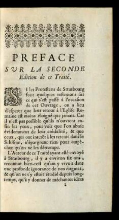 Preface Sur La Seconde Edition de ce Traité.