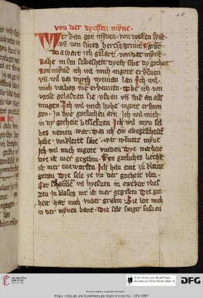 Von der tiefen Minne
